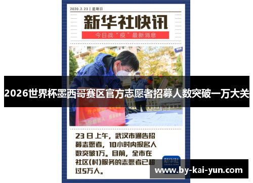 2026世界杯墨西哥赛区官方志愿者招募人数突破一万大关 2026世界杯墨西哥赛区官方志愿者招募人数突破一万大关